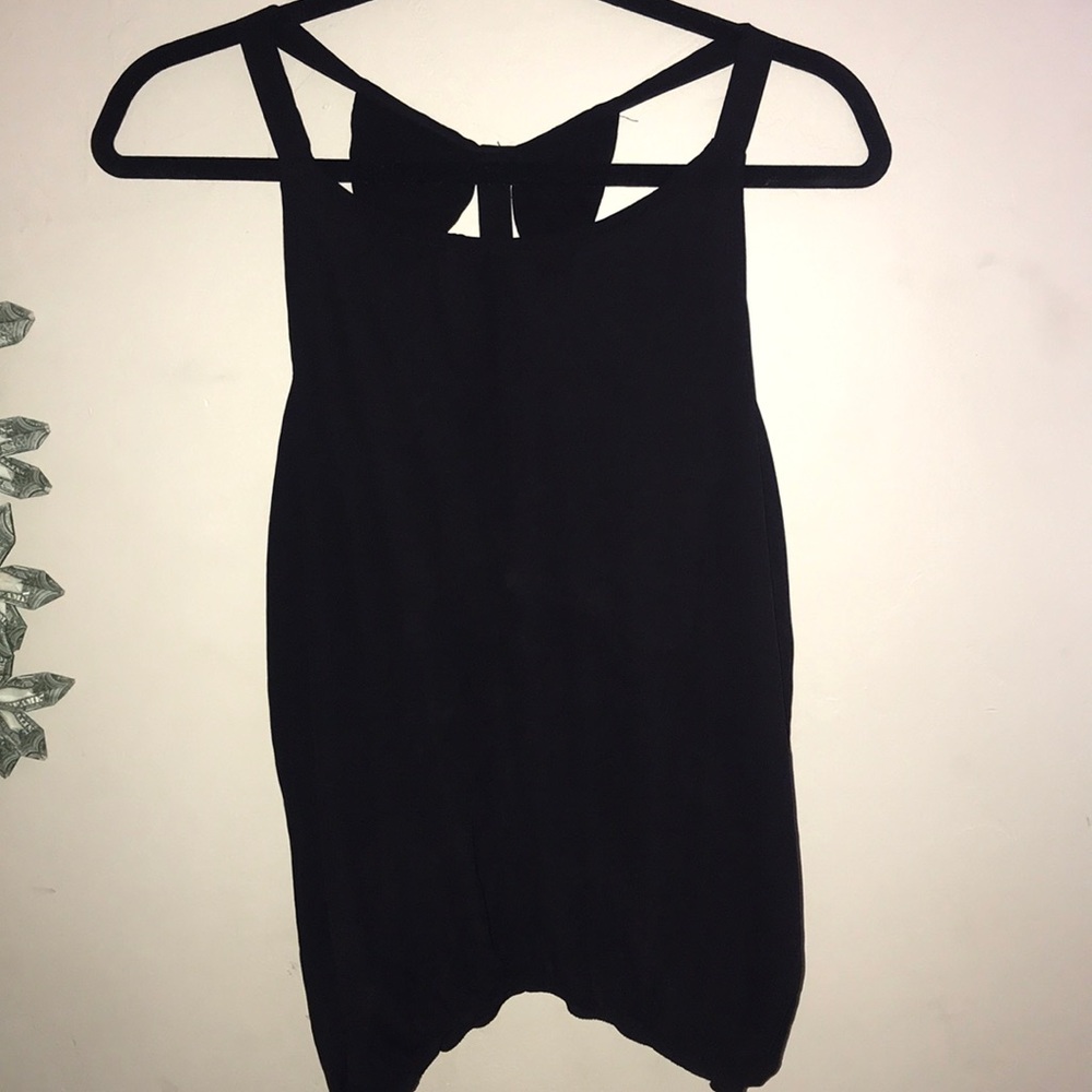 Black tank top
